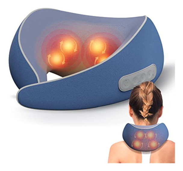 Shiatsu Neck Massager With Heat, Deep Tissue Thai 0