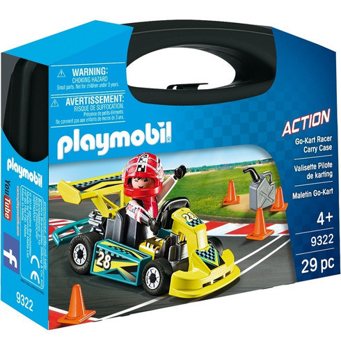 Playmobil Action 9322 - Maletin Piloto De Karting - Intek 0