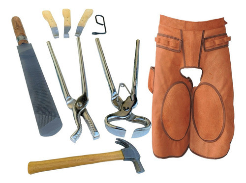 Kit Ferrador Casqueamento Profissional Ferrageamento Cavalo 0
