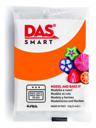 Arcilla Para Moldear Y Hornear Das Smart 57g Naranja 0