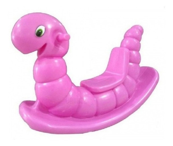 Gangorra Minhoca Infantil Rosa 0