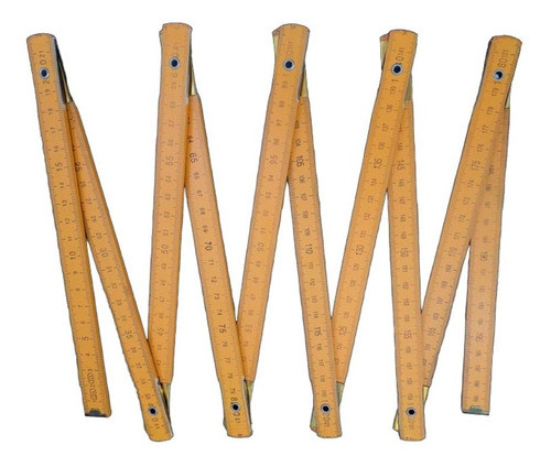 Metro De Madera Plegable 2 Mts Carpintero 0