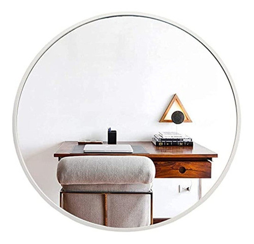 Espejo De Pared Redondo Plateado Espejo Circular Grande De 2 0