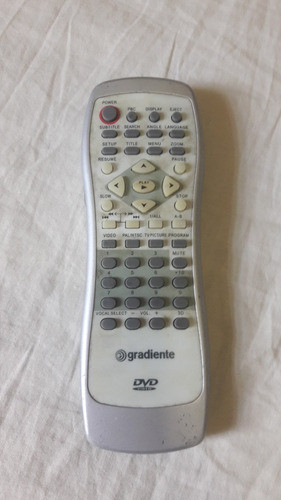 Controle Remoto Gradiente Dvd - Sem Tampinha Pilhas 0