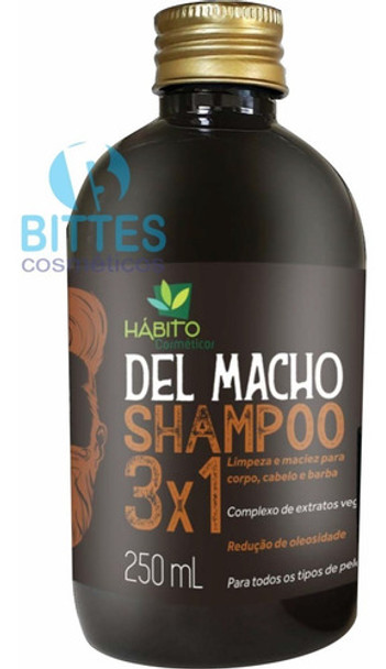Shampoo Del Macho Hábito Cosméticos Cuidado Do Homem 0 Shampoo Del Macho Hábito Cosméticos Cuidado Do Homem 0