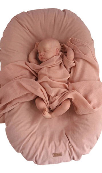 Tumbona Infantil, Nidito De Contención + Manta De Gasa Rosa 0
