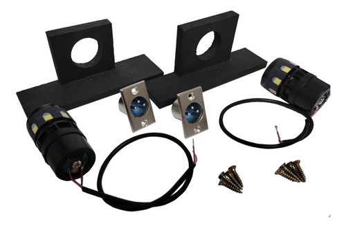 Kit C/ 2 Captadores / Microfones P/ Cajon Percussionline 0