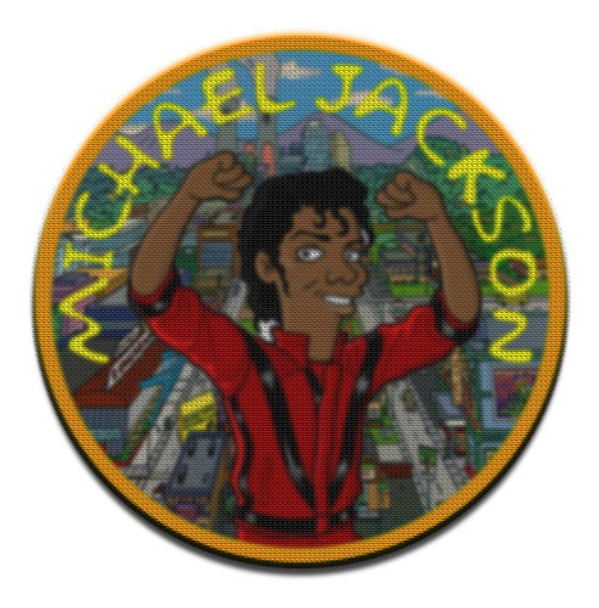 Parche Circular Simpsons Michael Jackson 0