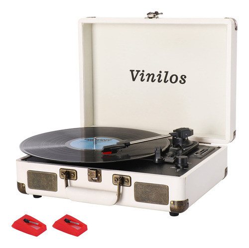 Reproductor De Discos De Vinilo Con Altavoces Incorporados, 0