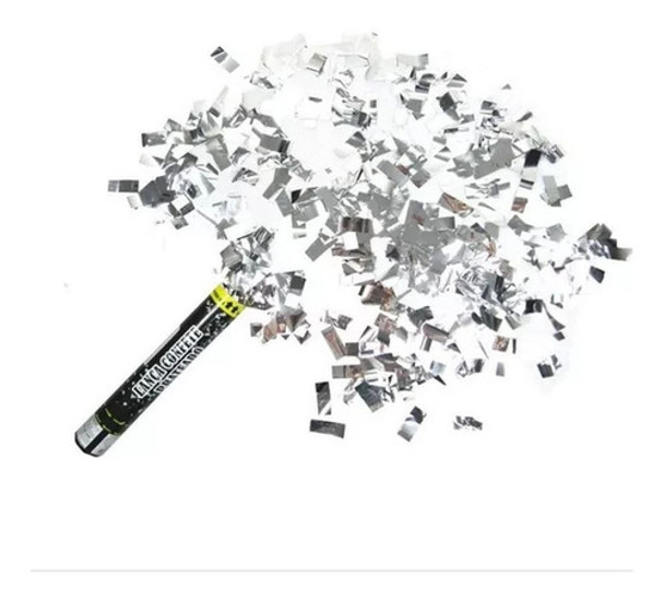 Lança Confete Chuva Prateada 30cm 0 Lança Confete Chuva Prateada 30cm 0