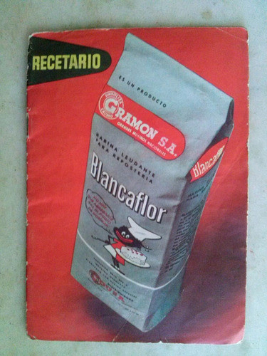Antiguo Recetario Harina Blancaflor,cousa 0
