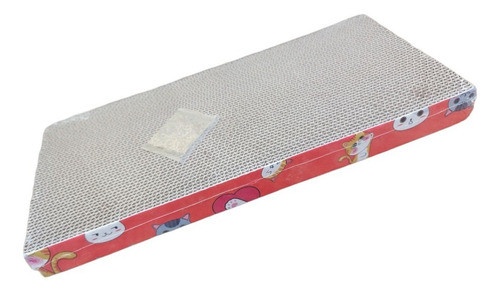 Rascador Para Gato De Cartón Rectangular Con Yerba Gatera 0