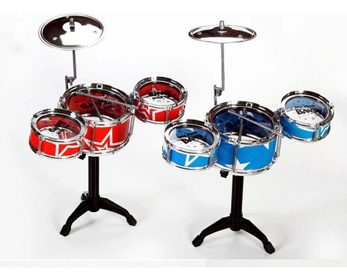 Mini Bateria - Instrumento Infantil - Cor Aleatória 0
