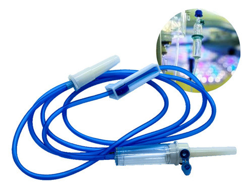 Kit 30 Equipo Macrogotas Flexível Injetor Lateral Luer Slip 0
