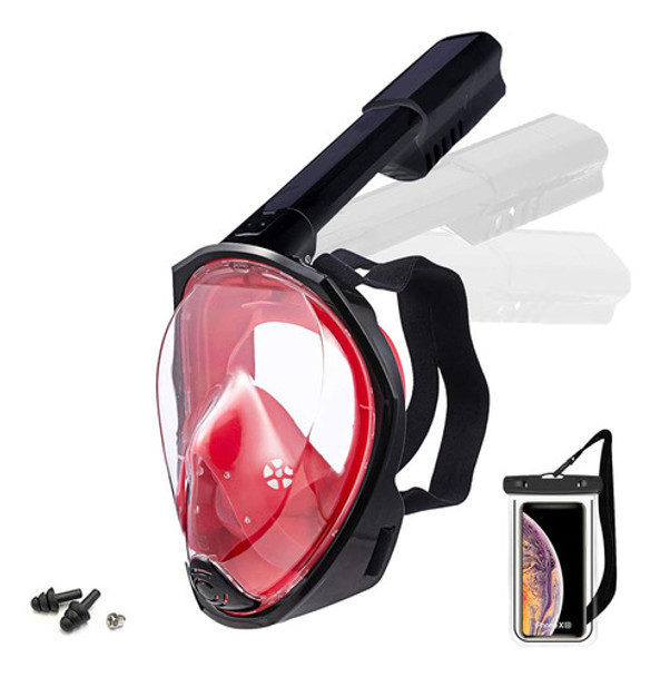 Máscara De Snorkel, Máscara De Buceo De Cara Completa Con Mo 0