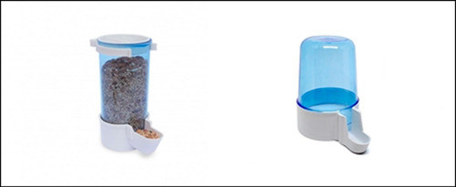 Kit Comedouro Bebedouro Automático Malha Larga Ave Calopsita 0