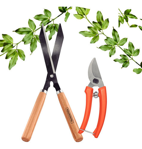 Kit Combo Jardinería Tramontina Tijera Cerco + Tijera Poda 0