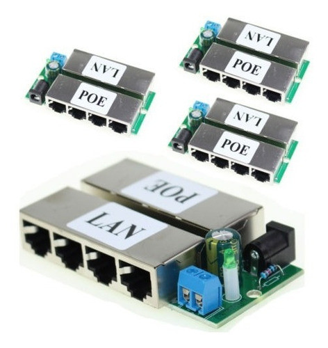 Enchufe 4pc Del Módulo Poe Power Over Ethernet Enrutador 4 P 0
