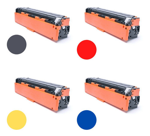 Kit 4 Toner Compatível Hp Cb 540 / 541 / 542 / 543 0