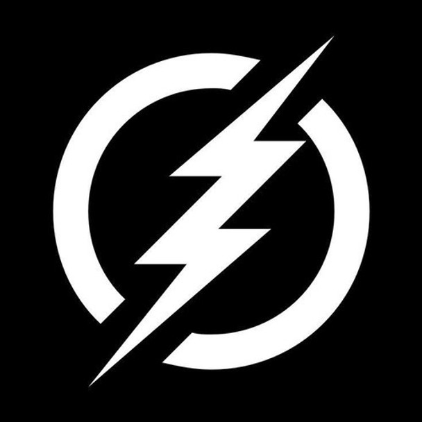 Set X 2 Calcomanías Sticker Logo Flash 14 Cm. 0