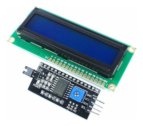 Display Lcd1602 + Conexión I2c Pantalla Azul Arduino Nodo 0