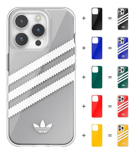 Protector adidas Para iPhone 15 Pro 3 Lineas Multicolor 0
