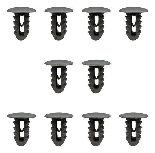 Clip Grampa Traba Tapizado Fiat Gris Oscuro X10 C 0