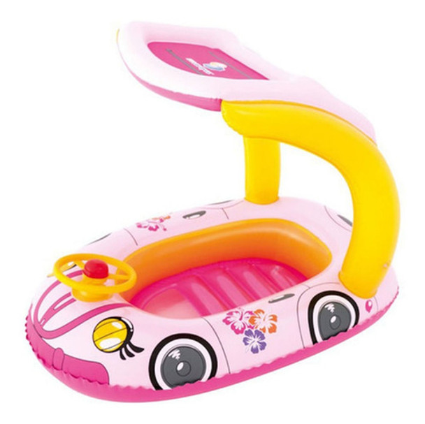 Coche Inflable Flotador Rosa 0