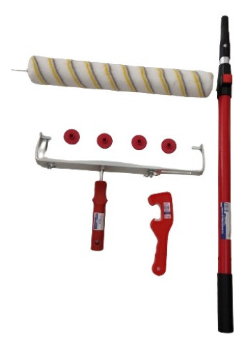 Kit Pintura Suporte Regulavel+rolo Lã+cabo Alongador Clic+ 0