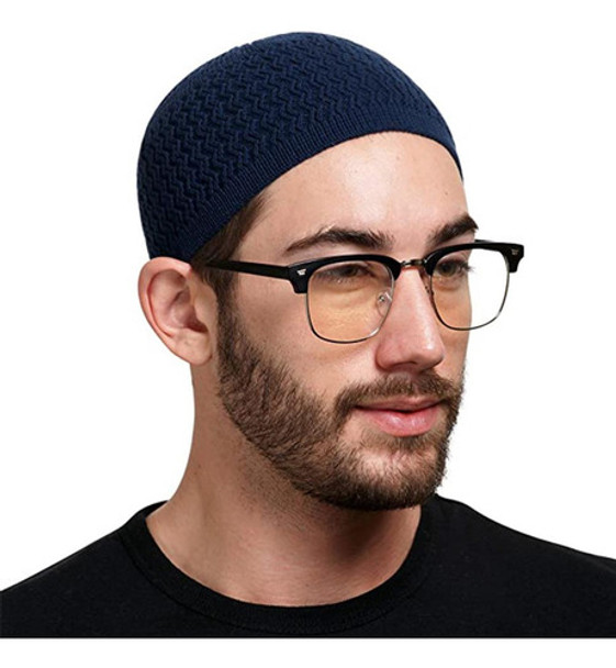 Chapéu Kufi, Chapéu De Crochê De Malha, Gorro Kufi Muçulmano 0 Chapéu Kufi, Chapéu De Crochê De Malha, Gorro Kufi Muçulmano 0