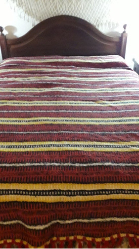 Cubrecama De Telar Auténtico.matra Norteño.antiguo 0