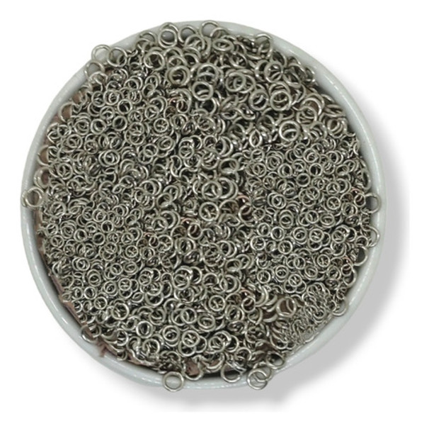 Argolla Argollita Arandela Platead 4mm 10gr 220u Armar Bijou 0