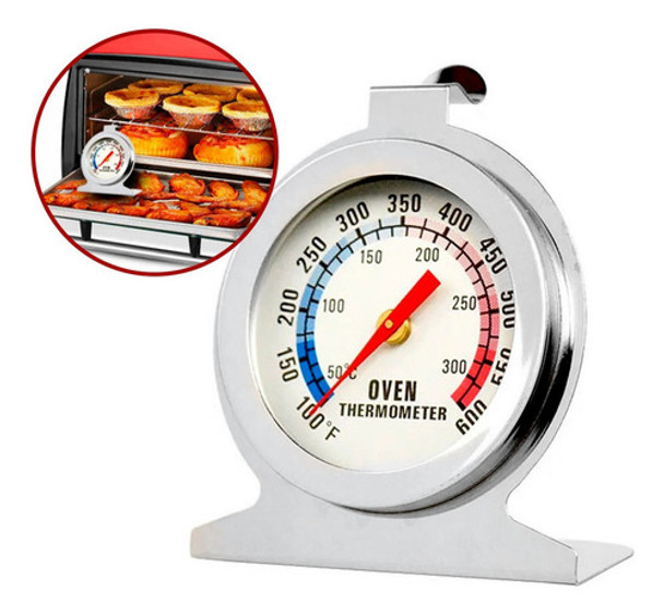 Termómetro Para Horno Repostería Gastronomía Cocina Acero 0