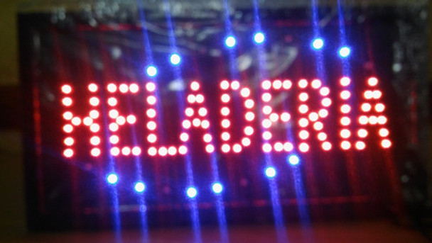 Cartel Led Heladeria - Helados - Abierto O La Que Quieras . 0 Cartel Led Heladeria - Helados - Abierto O La Que Quieras . 0
