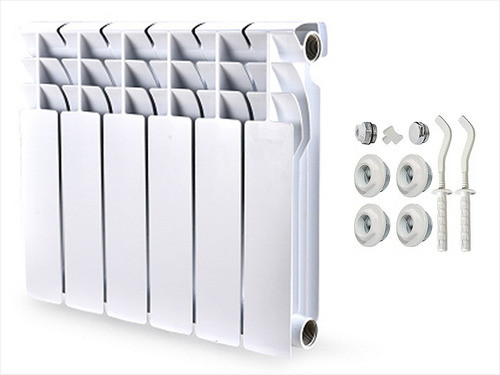 Elementos Radiador Triangular Bj 350 Calefacción X 6 + Kit 0