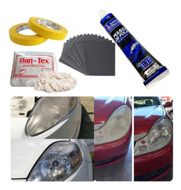 Kit Pulido Faros / Opticas Dañados Por La Acción Del Sol 0