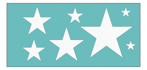 Mega Stencil Laura Craft Estrellas 0
