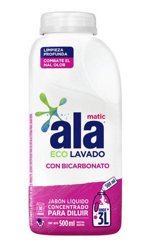 Jabón Liquido Concentrado Para Diluir Ala 500 Ml 0