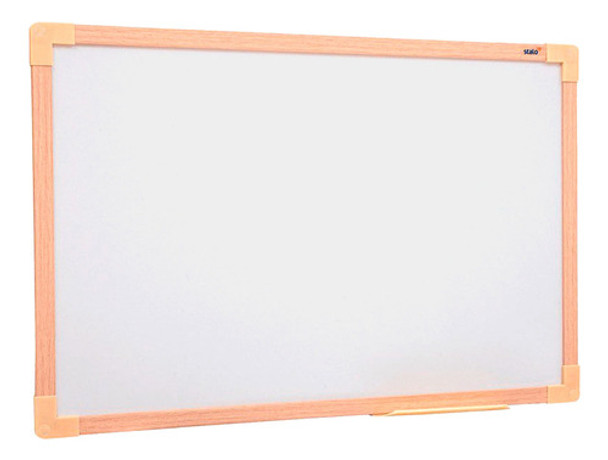 Lousa Quadro Branco Moldura De Madeira 60x40cm Mdf Carvalho 0