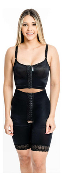 Modelador Curto Bipartido Colchete Cor Preto Kelogel 0