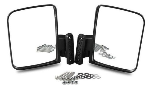 Um Par Preto Universal Golf Cart Retrovisores Retrovisores 0