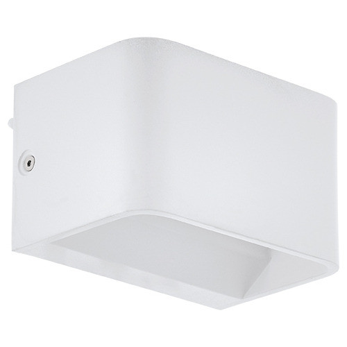 Aplique Led De Pared Blanco Rectang. 6w Sania 4 0