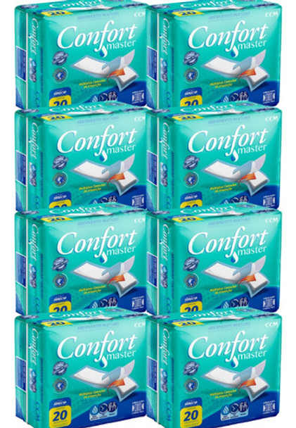 Kit 8 Pct Absorvente Geriátrico Confort Master Multiuso C/20 0 Kit 8 Pct Absorvente Geriátrico Confort Master Multiuso C/20 0