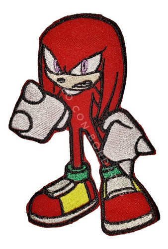 Apliques Bordados Sonic Tail Y Knuckles Parches 0