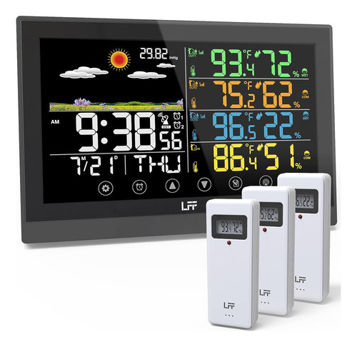 Estação Meteorológica, Lff Weather Stations Wireless Indoor 0