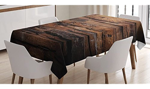 Mantel De Chocolate De Ambesonne Rough Dark Timber Texture I 0