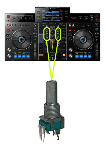 Potenciômetro Equalizador Xdj Rx Original 0