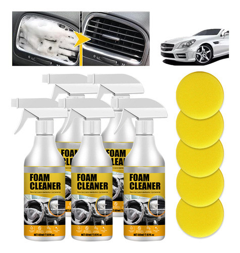 5×car Interior Foam Cleaner 60ml 0