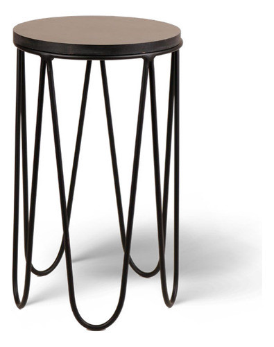 Mesa Lateral Bali Preto Fosco 50cm 0