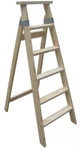 Escalera Madera 5 Escalones 0